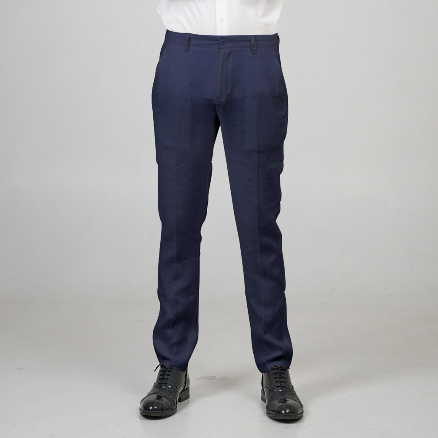 Men's S/S 100% linen casual trousers