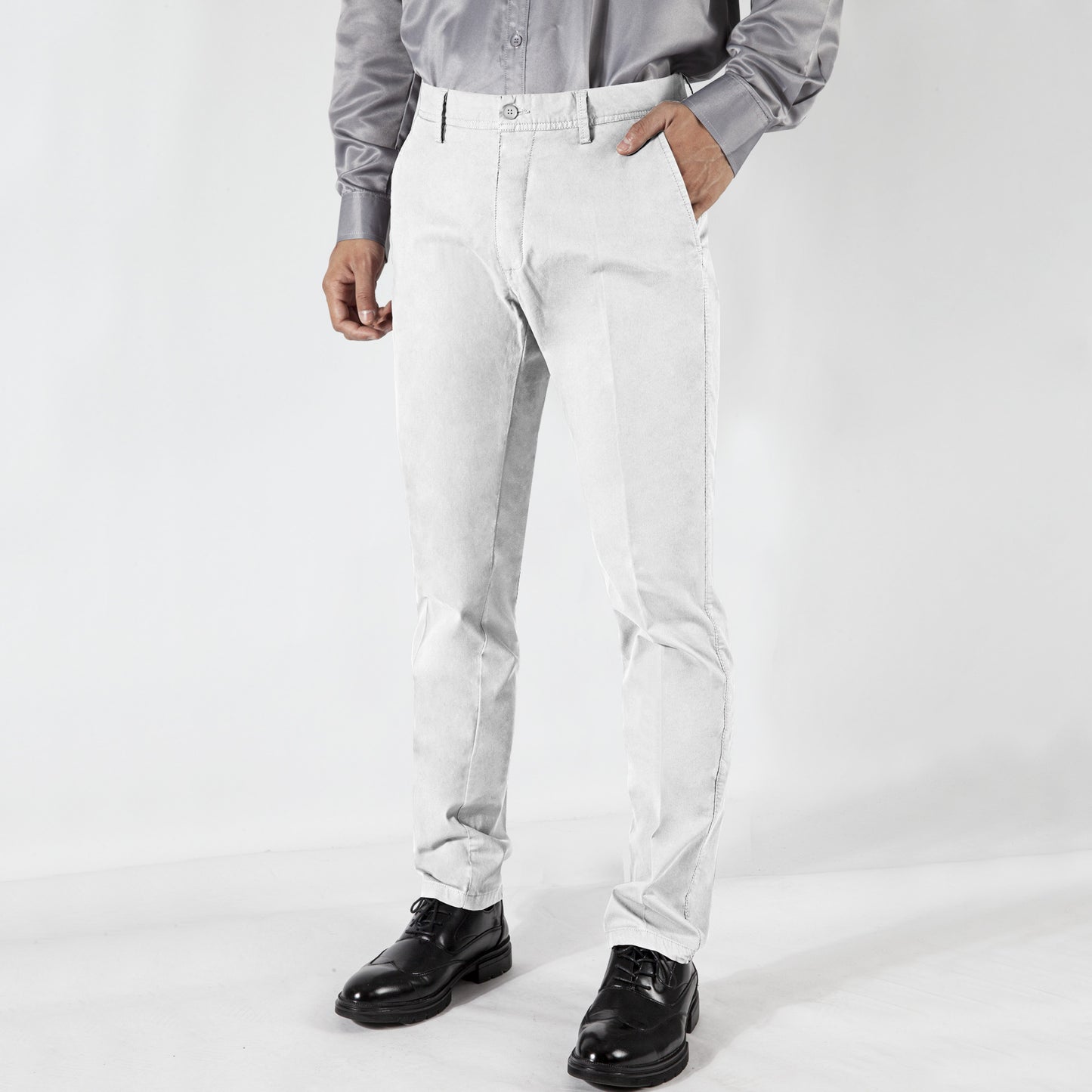 Men's cotton spring/summer business suit pants