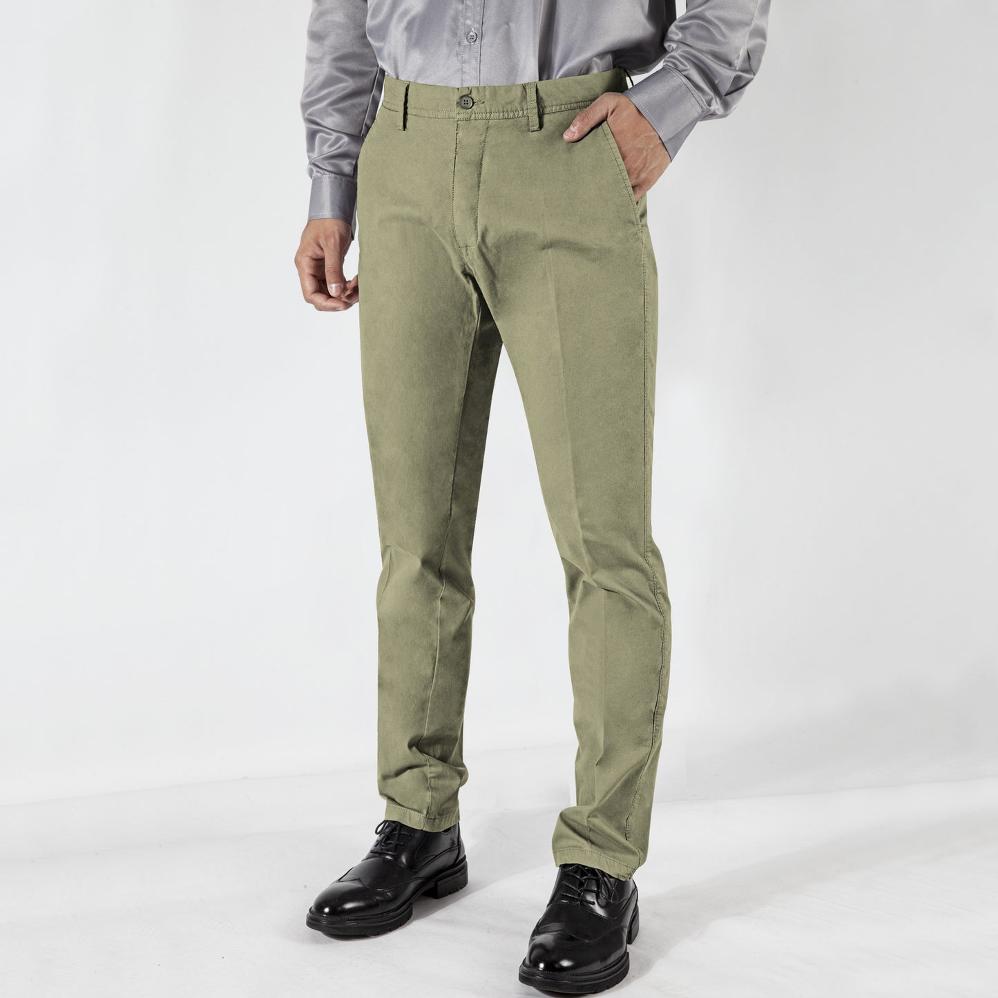 Men's cotton spring/summer business suit pants