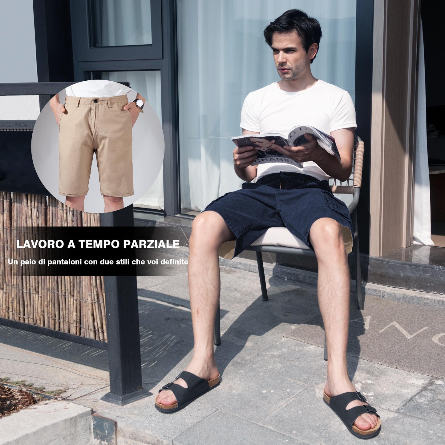 Men's Cotton Spring/Summer Workwear Casual Shorts