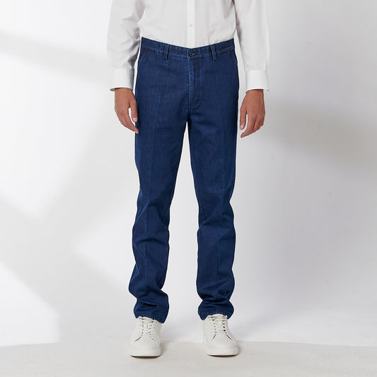 Men's A/W Flecced denim pants