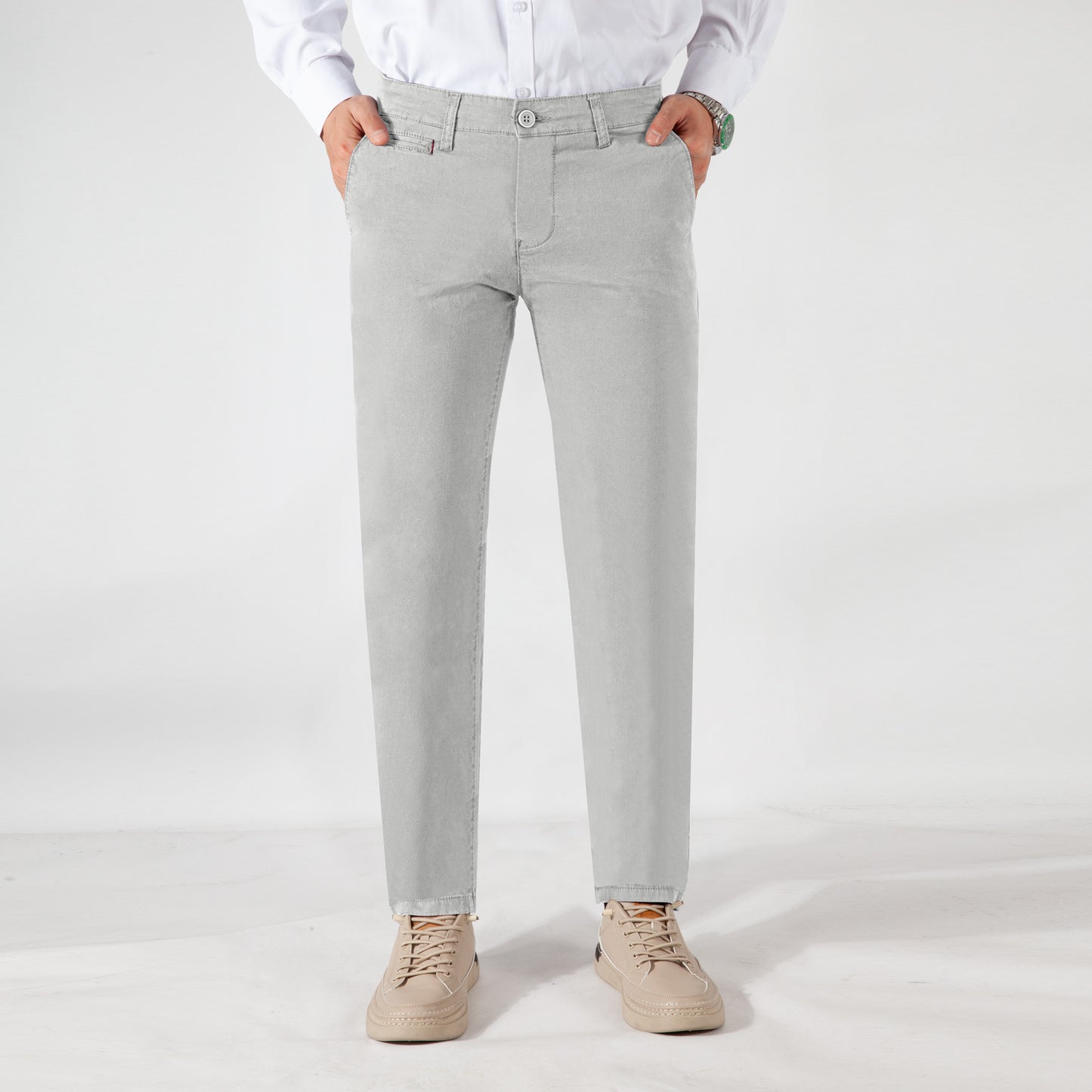 Men's cotton spring/summer business casual pants