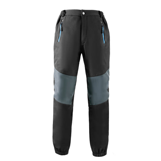 Men's autumn and winter scratch-proof waterproof warm patchwork outdoor waterproof pants