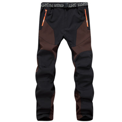 Men's color splicing anti-scratch anti-splash warm outdoor waterproof pants