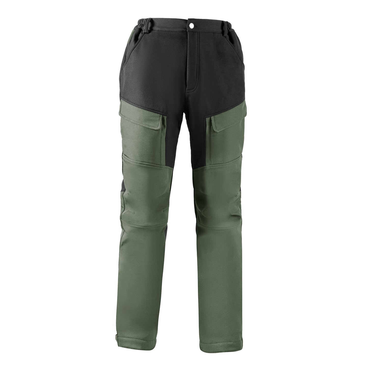 Men's autumn and winter scratch and water splicing cargo large pocket outdoor waterproof pants