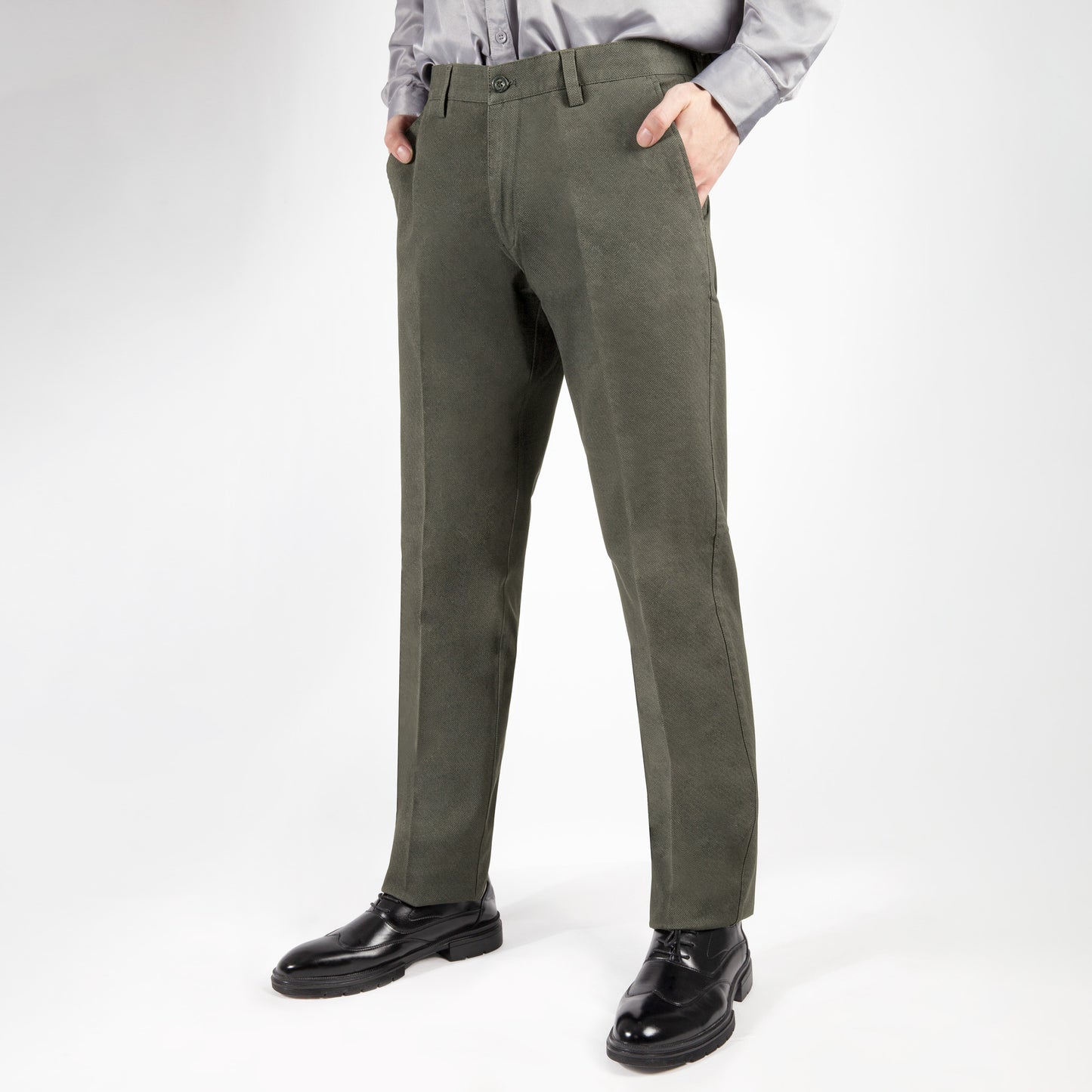 Men's A/W Cotton Printed Casual Suit Pants