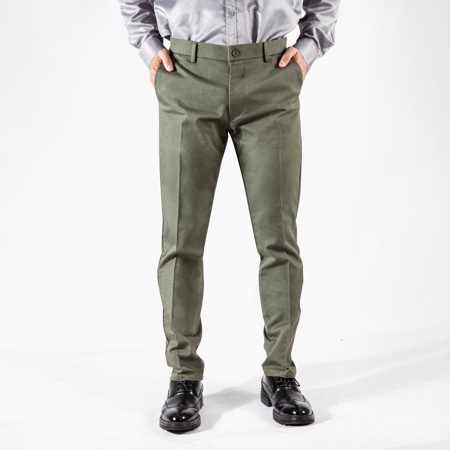 Men's cotton business suit pants