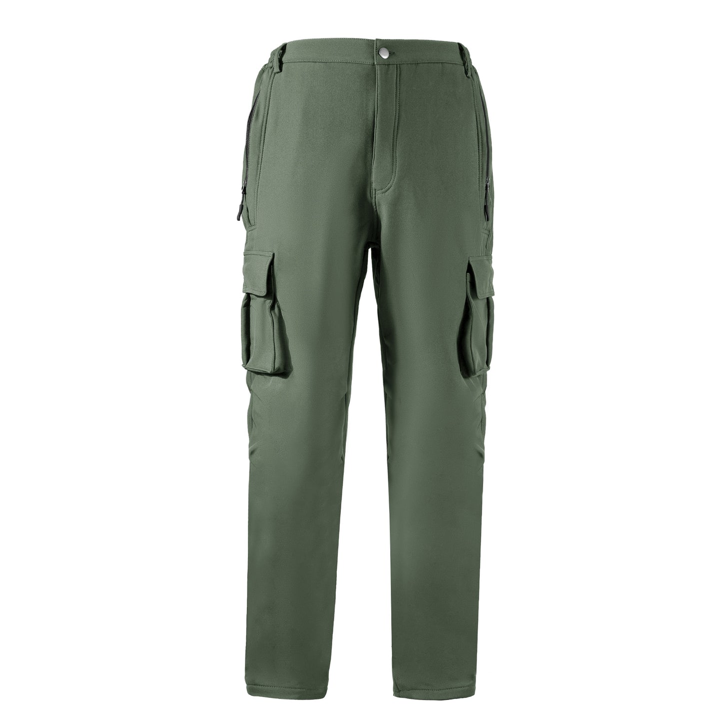 Men's autumn and winter warm, scratch-resistant and water-resistant overalls large pocket outdoor assault pants