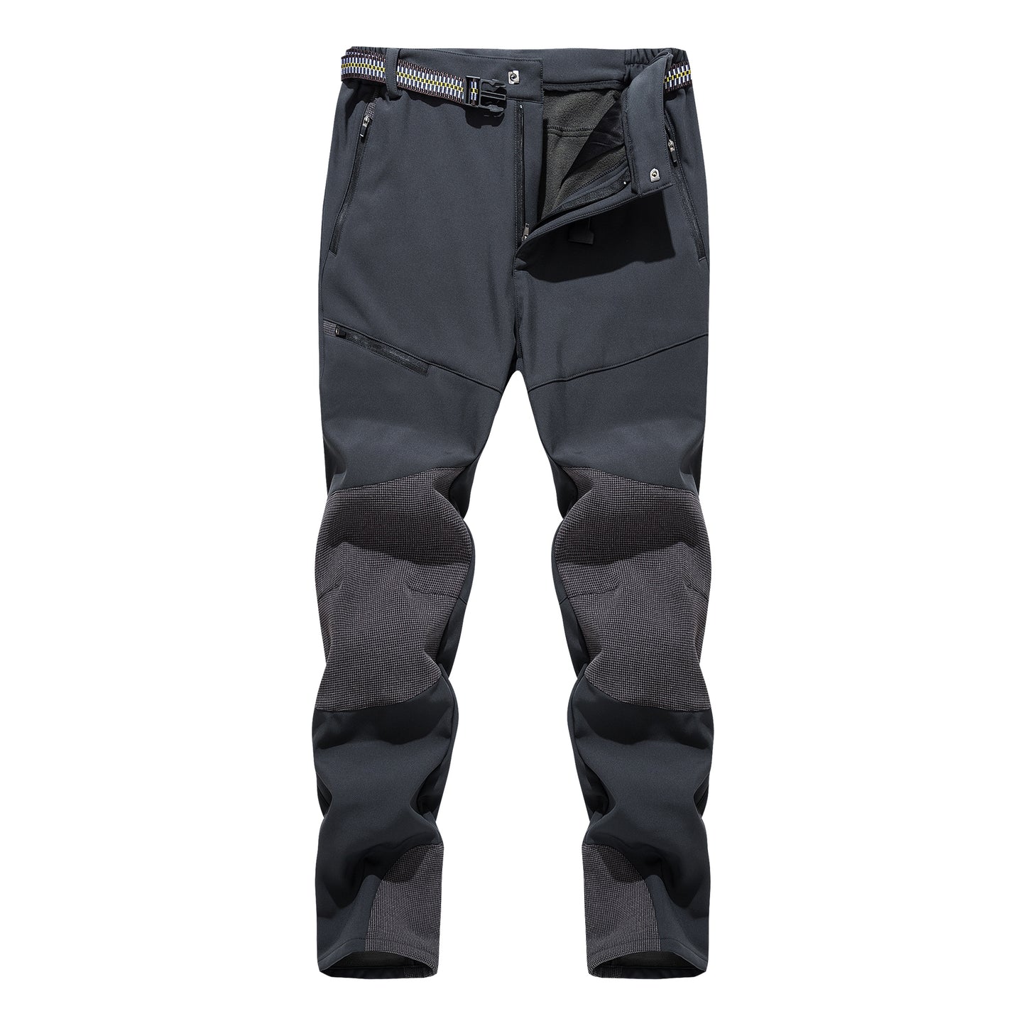 Men's scratch-proof waterproof and fleece windproof outdoor waterproof pants