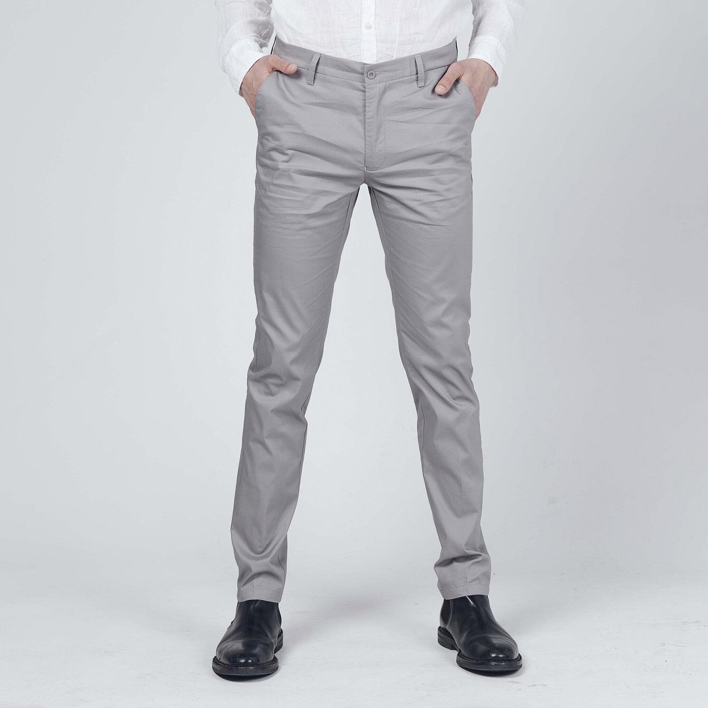 Men's S/S jacquard casual business pants