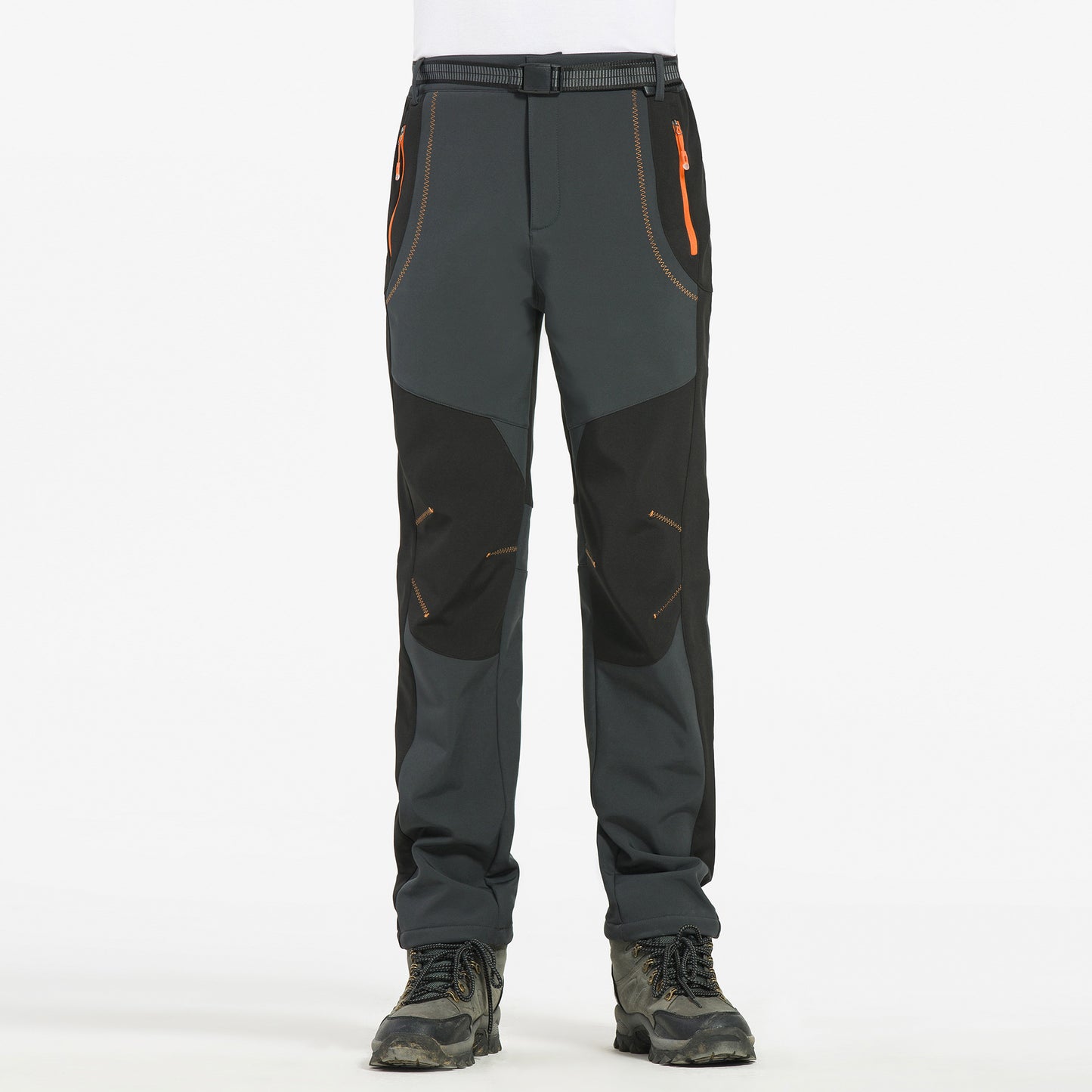 Men's thick warm comfort plus fleece scratch-resistant waterproof pants