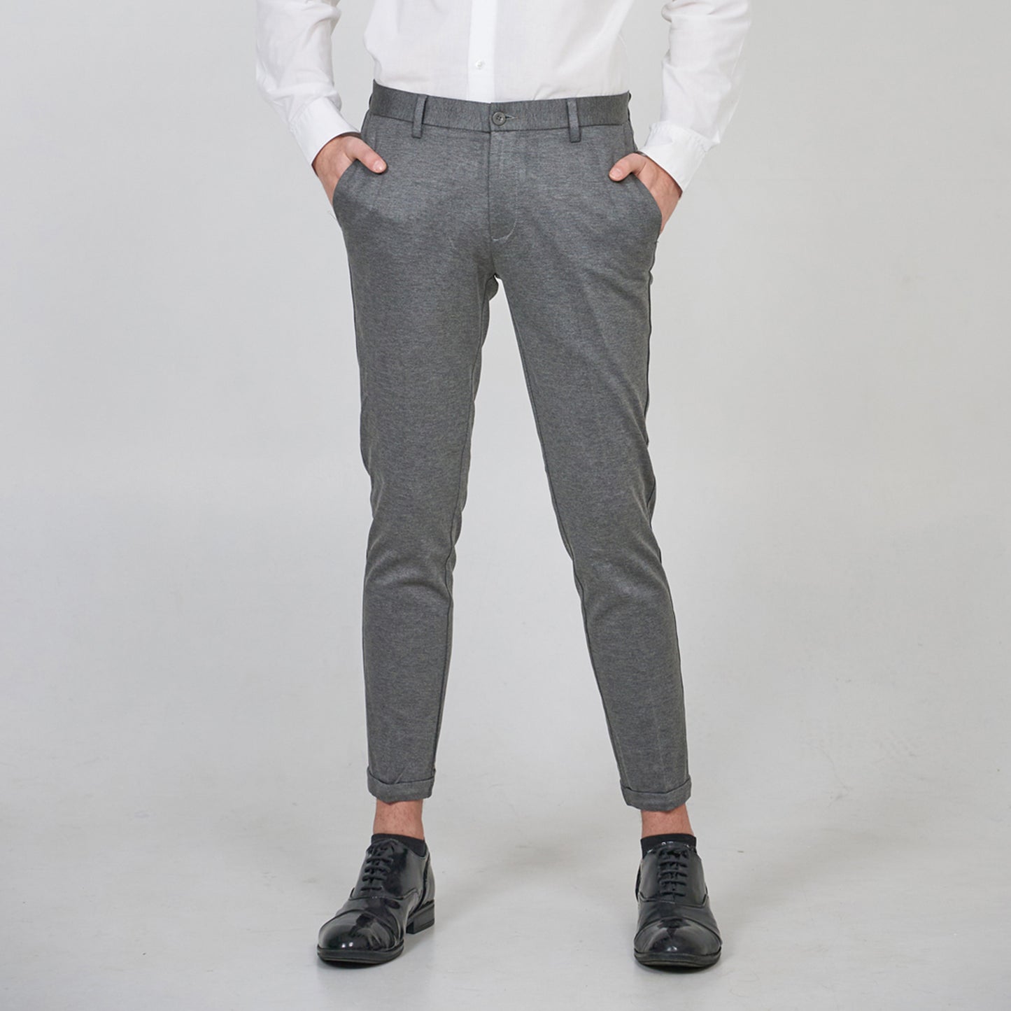 Men's cotton spring/summer business casual cropped pants