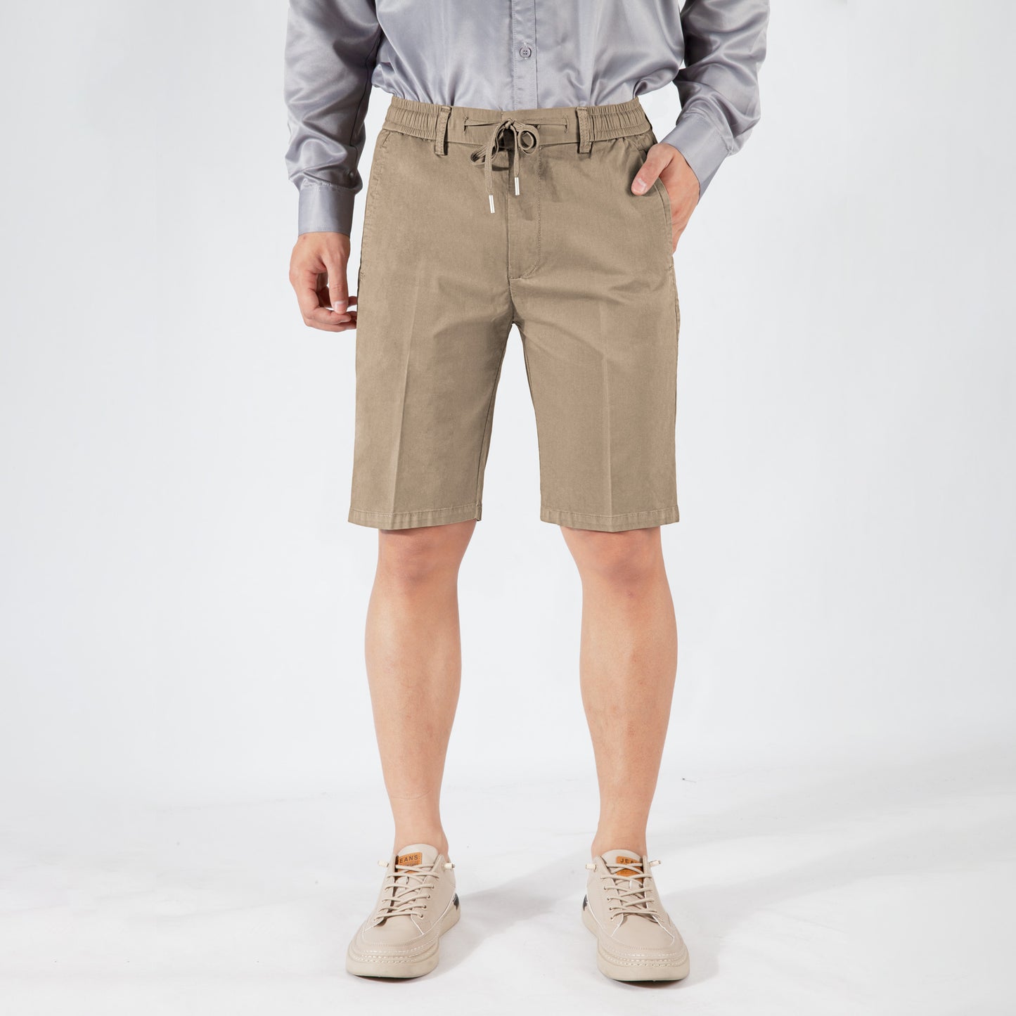 Men's Spring/Summer Drawstring Cotton Casual Shorts