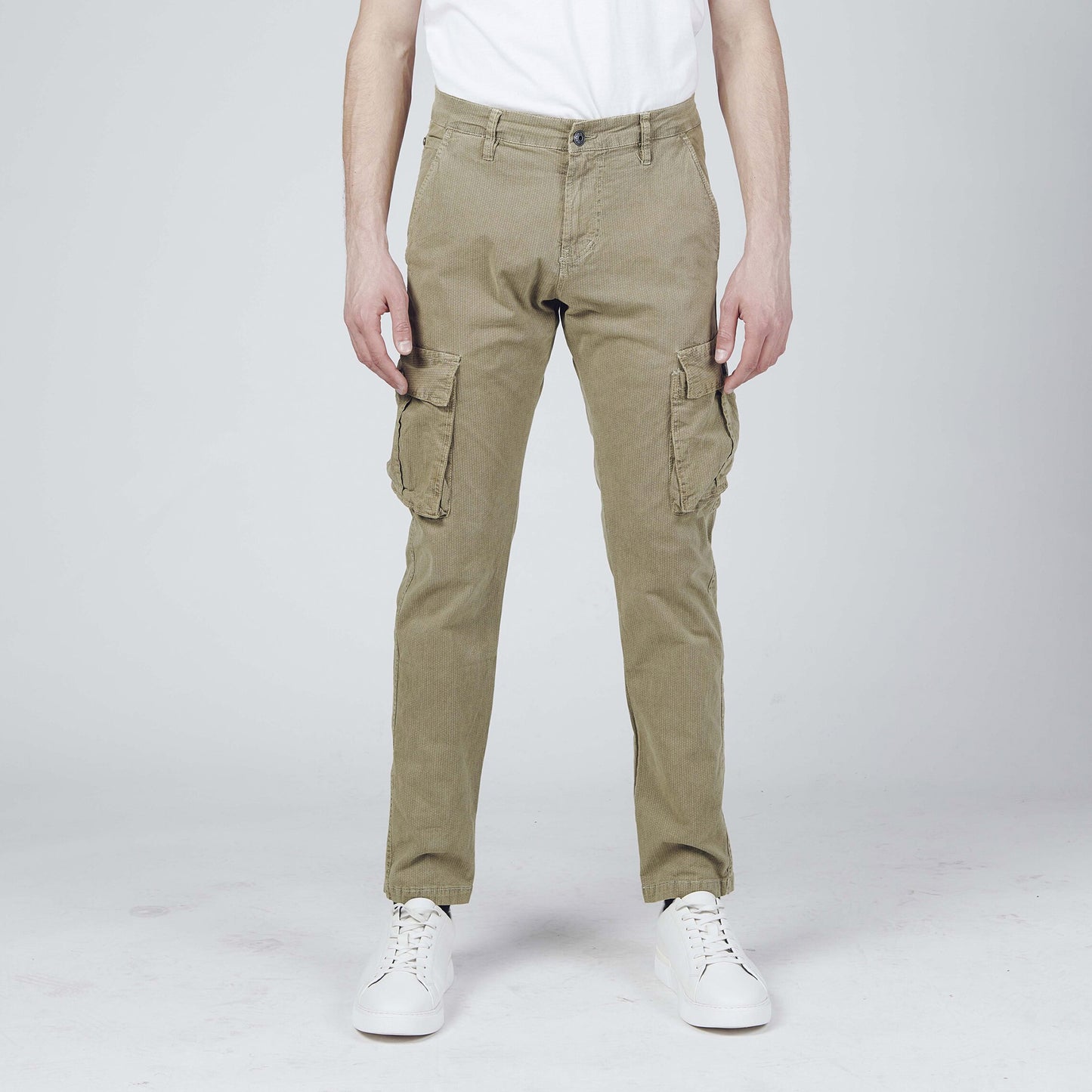 Men's S/S printed multi-pockets Cargo pants