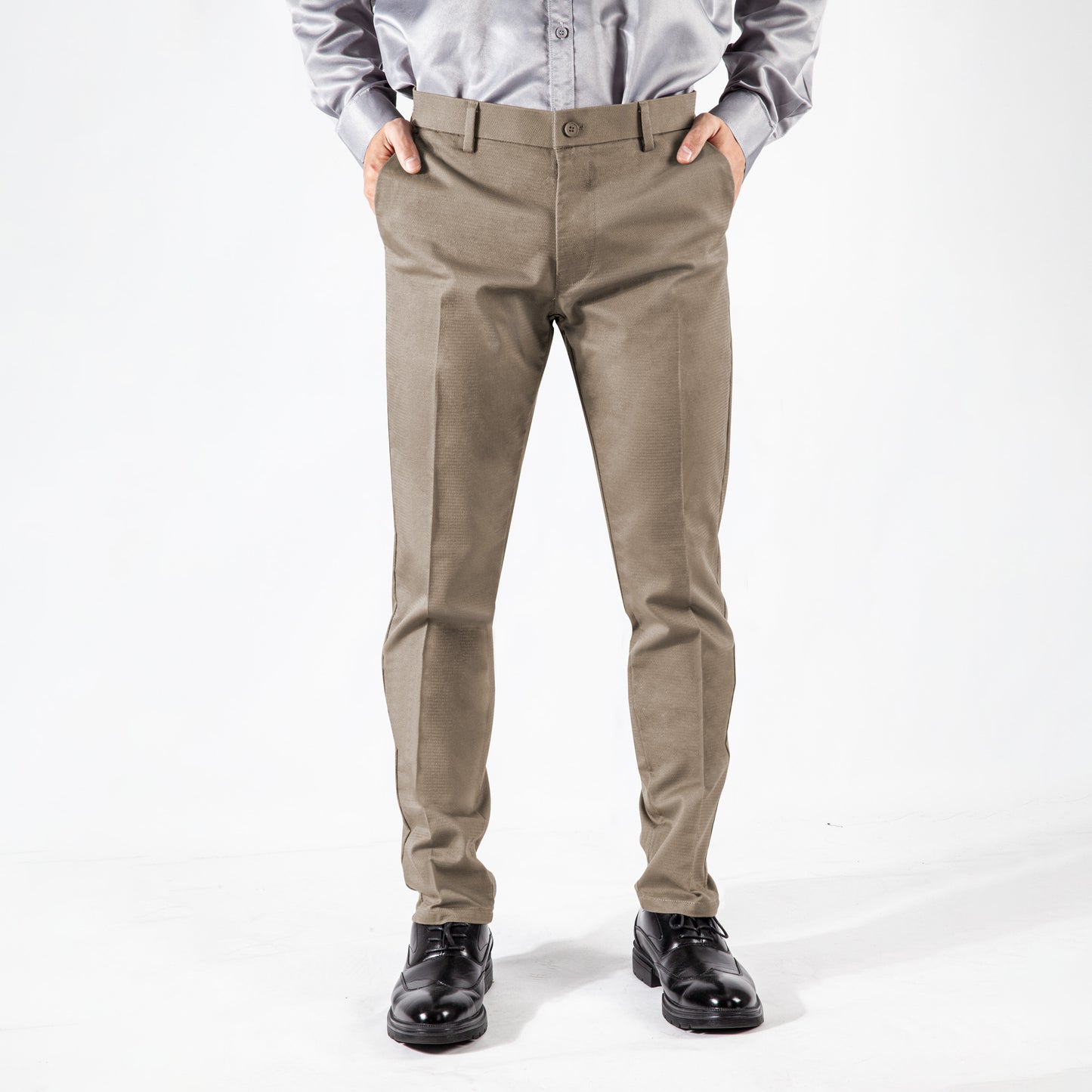 Men's cotton business suit pants