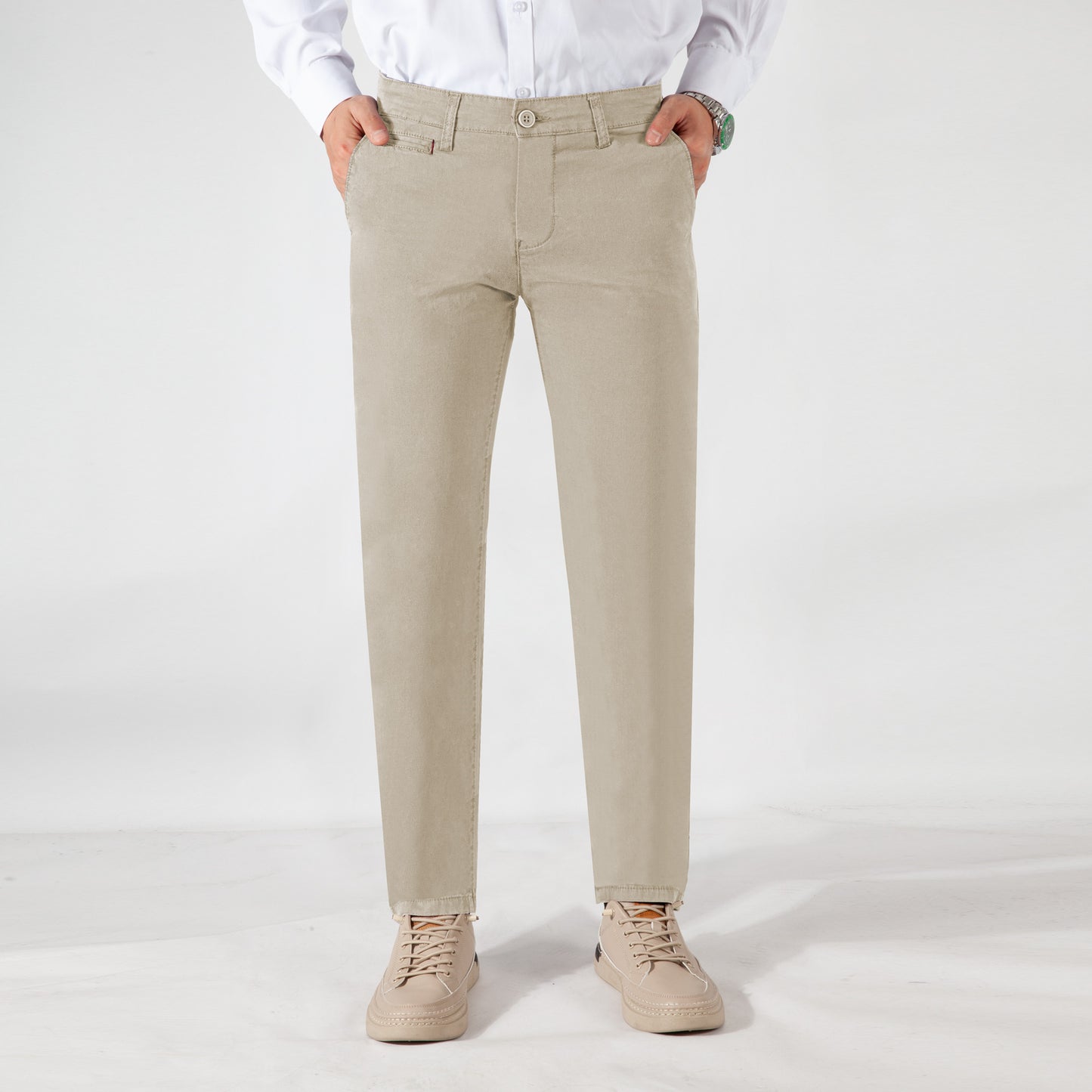 Men's cotton spring/summer business casual pants