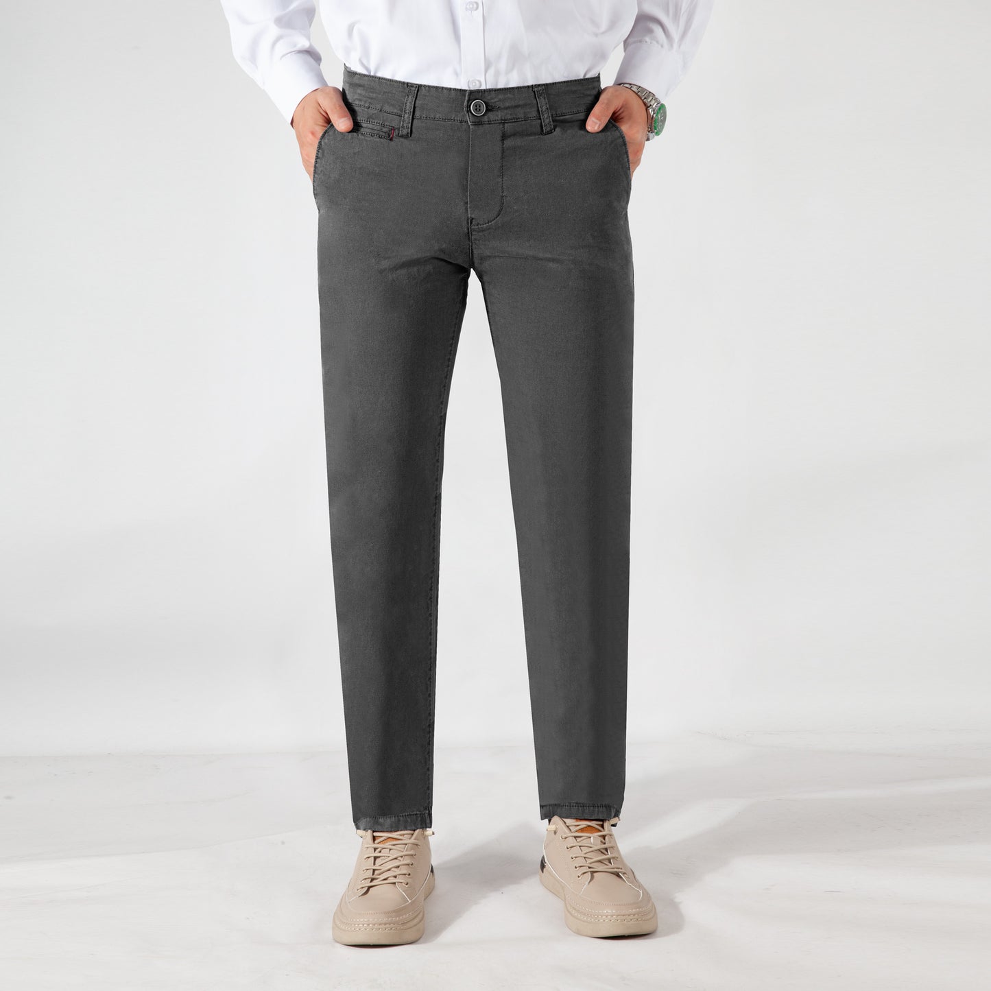 Men's cotton spring/summer business casual pants