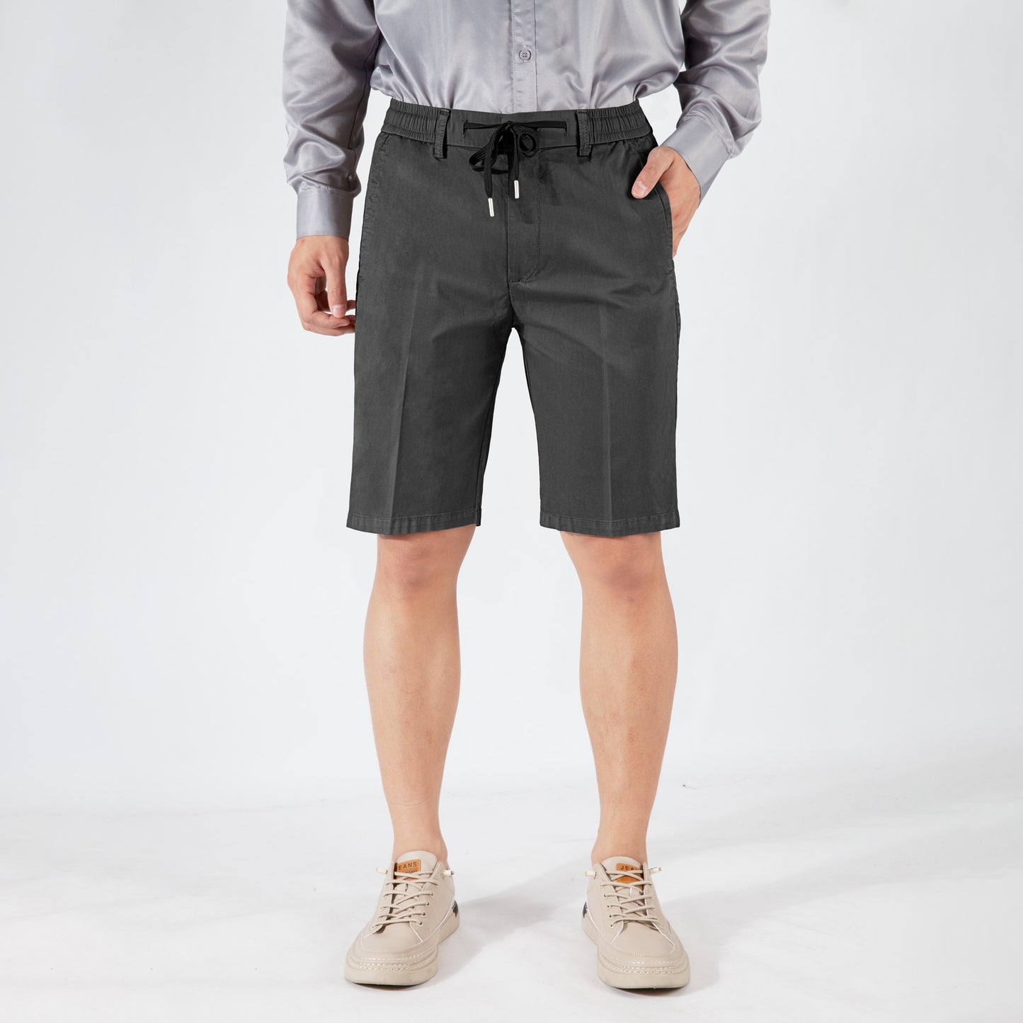 Men's Spring/Summer Drawstring Cotton Casual Shorts