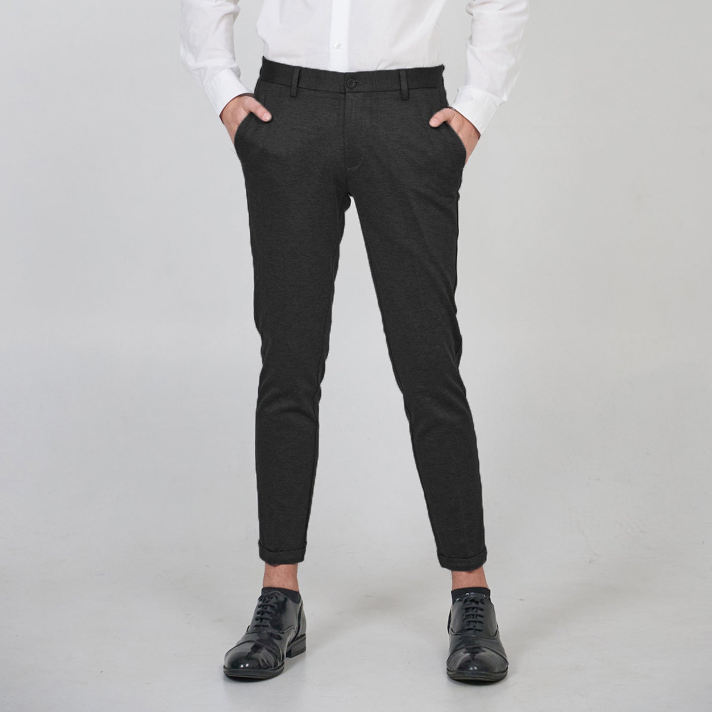 Men's cotton spring/summer business casual cropped pants