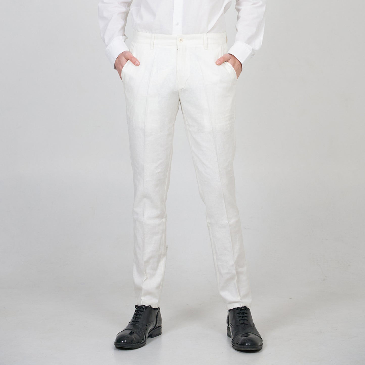 Men's linen spring/summer business suit pants